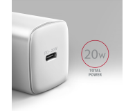 AXAGON ACU-PD20W PD 20W, 1x port USB-C, PD3.0/QC3.0/AFC/FCP/Apple Biała - 1485042 - zdjęcie 7